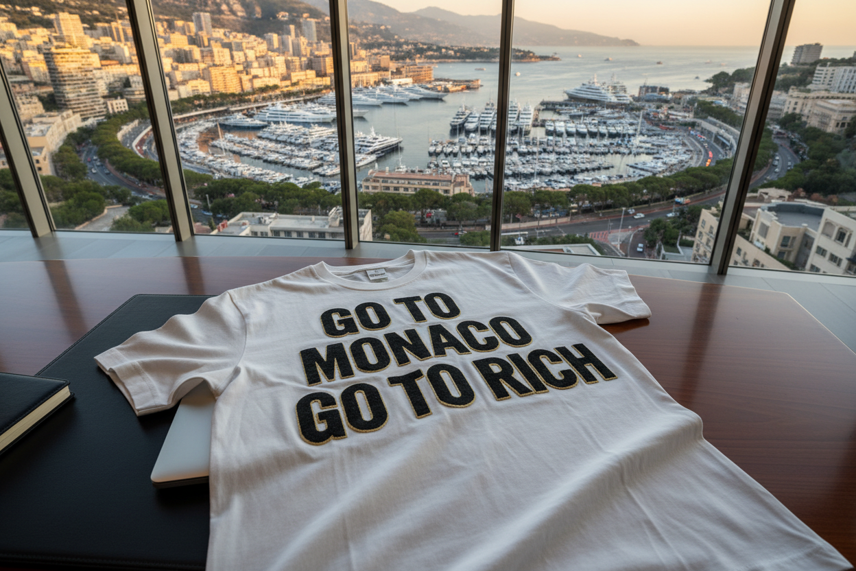 T-shirt Monaco Grand Prix Office View